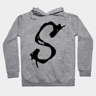 Dark and Gritty letter S from the alphabet Hoodie